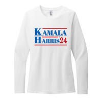 Harris 2024 Kamala Harris 2024 Elections American Flag Womens CVC Long Sleeve Shirt