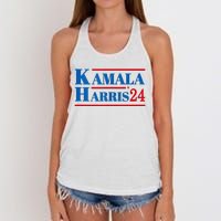 Harris 2024 Kamala Harris 2024 Elections American Flag Women's Knotted Racerback Tank