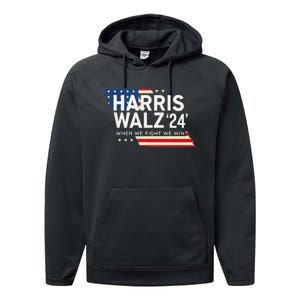 Harriswalz 2024 Leading With Strength And Resolve Performance Fleece Hoodie