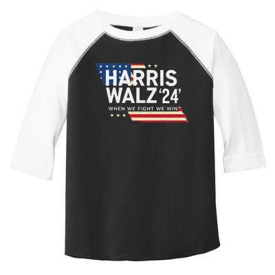 Harriswalz 2024 Leading With Strength And Resolve Toddler Fine Jersey T-Shirt