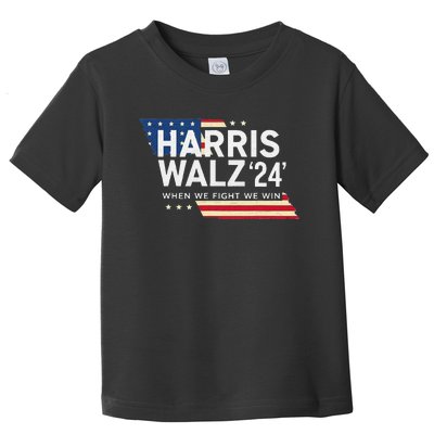 Harriswalz 2024 Leading With Strength And Resolve Toddler T-Shirt