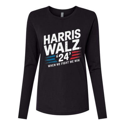 Harriswalz 24 Leading The Charge For Progress Womens Cotton Relaxed Long Sleeve T-Shirt