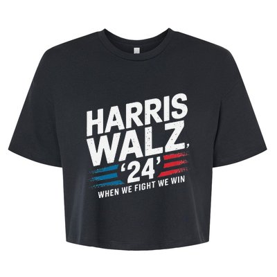 Harriswalz 24 Leading The Charge For Progress Bella+Canvas Jersey Crop Tee