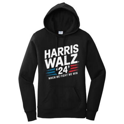 Harriswalz 24 Leading The Charge For Progress Women's Pullover Hoodie