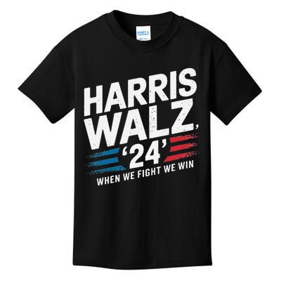 Harriswalz 24 Leading The Charge For Progress Kids T-Shirt