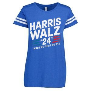 Harriswalz 24 Leading The Charge For Progress Enza Ladies Jersey Football T-Shirt