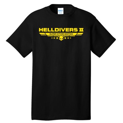 Heldivers 2 Logo Gamer Gift Tall T-Shirt