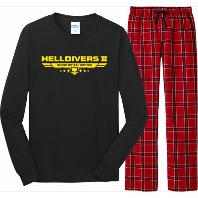 Heldivers 2 Logo Gamer Gift Long Sleeve Pajama Set