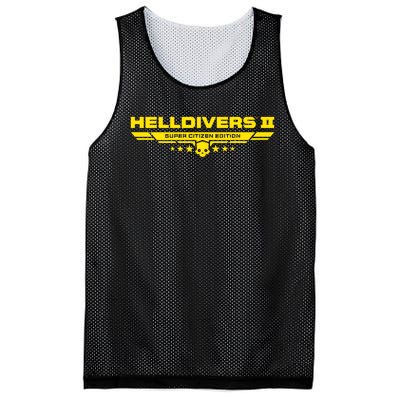 Heldivers 2 Logo Gamer Gift Mesh Reversible Basketball Jersey Tank