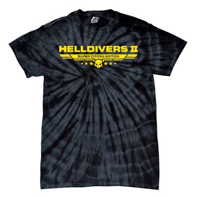 Heldivers 2 Logo Gamer Gift Tie-Dye T-Shirt