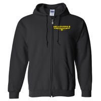 Heldivers 2 Logo Gamer Gift Full Zip Hoodie