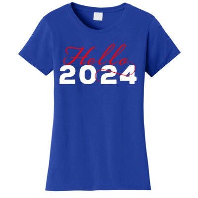 Hello 2024 Minimalist Gift Women's T-Shirt