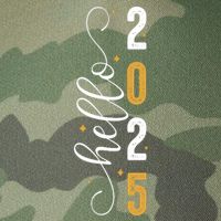 Hello 2025 New Year Front Back Design Legacy Tie Dye Trucker Hat