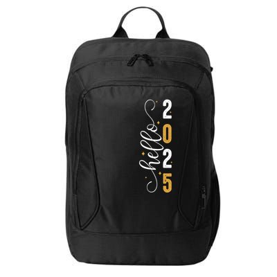 Hello 2025 New Year Front Back Design City Backpack