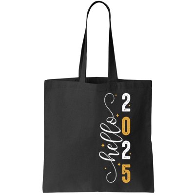 Hello 2025 New Year Front Back Design Bag