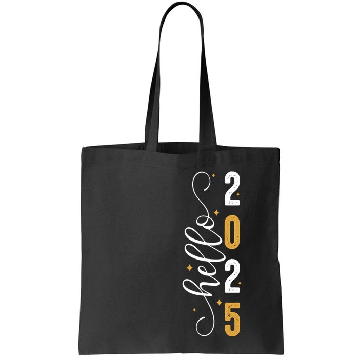 Hello 2025 New Year Front Back Design Bag