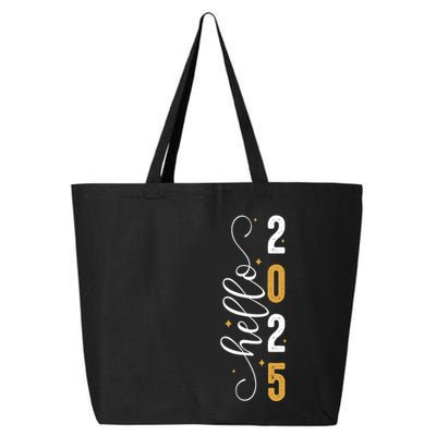 Hello 2025 New Year Front Back Design 25L Jumbo Tote