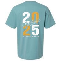 Hello 2025 New Year Front Back Design Sueded Cloud Jersey T-Shirt