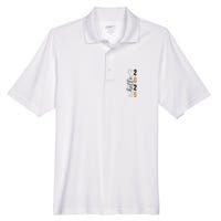 Hello 2025 New Year Front Back Design Men's Origin Performance Pique Polo