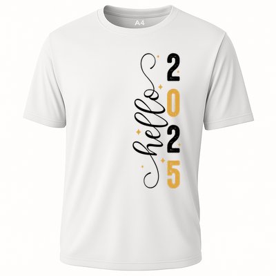 Hello 2025 New Year Front Back Design Performance Shirt