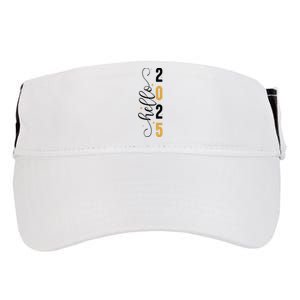 Hello 2025 New Year Front Back Design Adult Drive Performance Visor