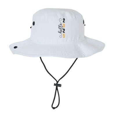 Hello 2025 New Year Front Back Design Legacy Cool Fit Booney Bucket Hat