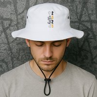Hello 2025 New Year Front Back Design Bucket Hat