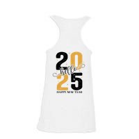 Hello 2025 New Year Front Back Design Ladies Essential Flowy Tank