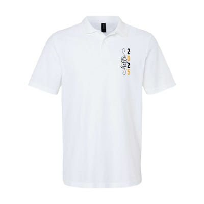 Hello 2025 New Year Front Back Design Polo