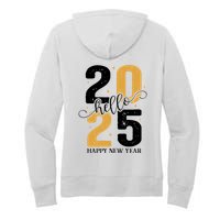 Hello 2025 New Year Front Back Design Women's Pullover Hoodie