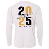 Hello 2025 New Year Front Back Design Cooling Performance Long Sleeve Crew