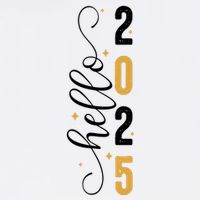 Hello 2025 New Year Front Back Design Visor