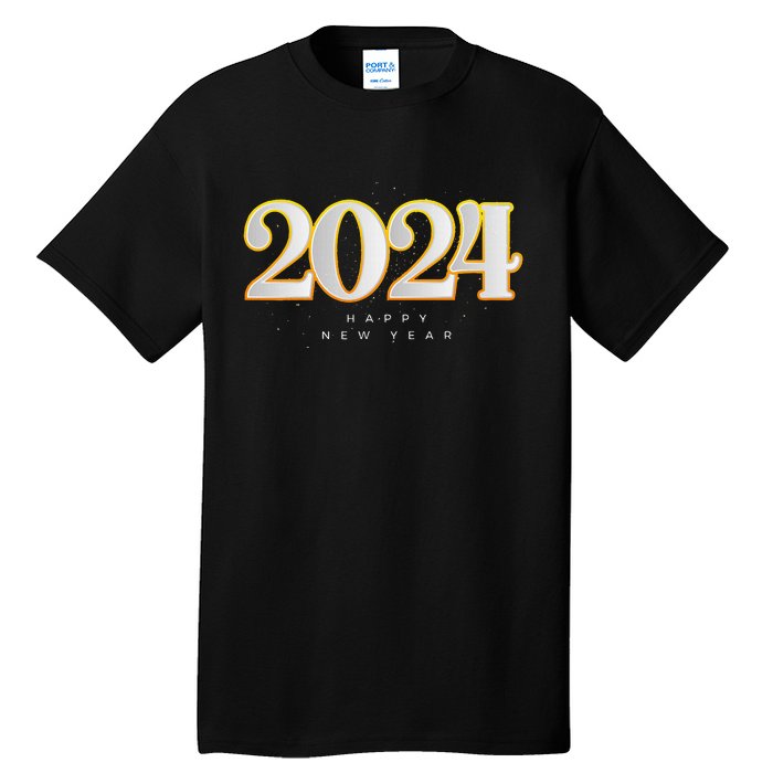 Happy 2024 New Years Eve Party Supplies 2024 Happy New Year Tall T-Shirt