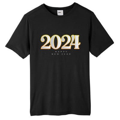 Happy 2024 New Years Eve Party Supplies 2024 Happy New Year Tall Fusion ChromaSoft Performance T-Shirt