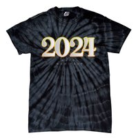 Happy 2024 New Years Eve Party Supplies 2024 Happy New Year Tie-Dye T-Shirt