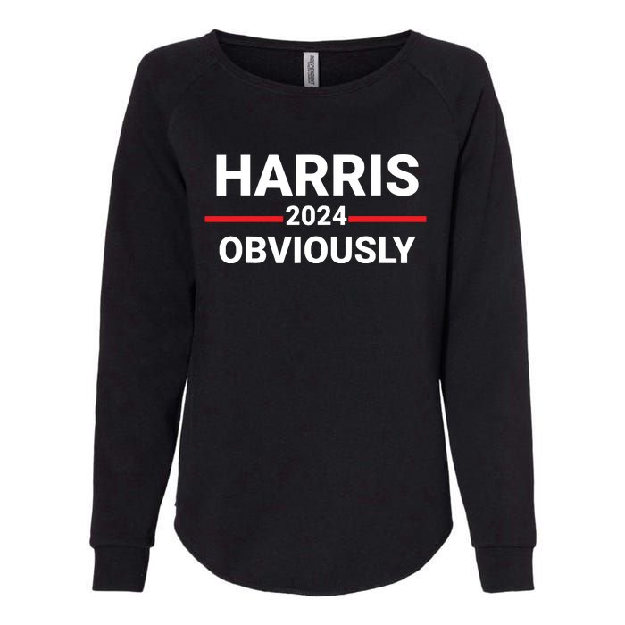 Harris 2024 Obviously Womens California Wash Sweatshirt