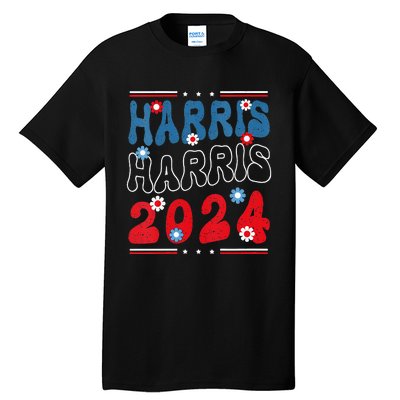 Harris 2024 President America Election Usa Democrats Tall T-Shirt