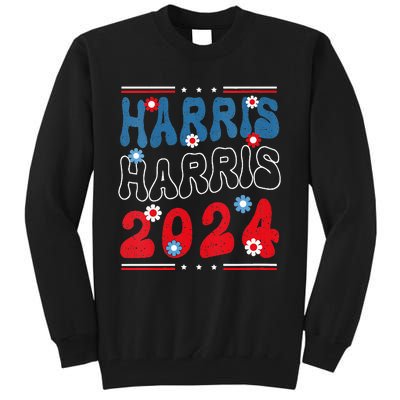 Harris 2024 President America Election Usa Democrats Tall Sweatshirt