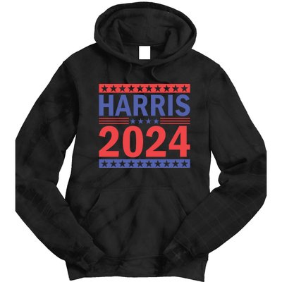 Harris 2024 Political Support Graphics Tie Dye Hoodie