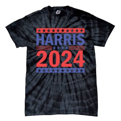 Harris 2024 Political Support Graphics Tie-Dye T-Shirt