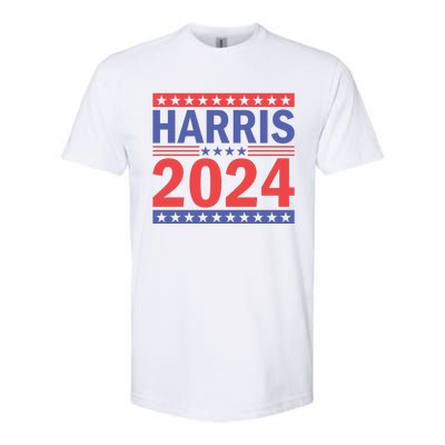 Harris 2024 Political Support Graphics Softstyle CVC T-Shirt