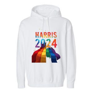 Harris 2024 Pride Garment-Dyed Fleece Hoodie