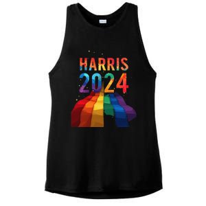 Harris 2024 Pride Ladies PosiCharge Tri-Blend Wicking Tank