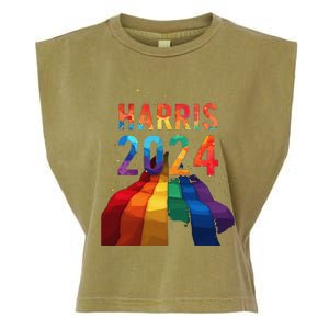 Harris 2024 Pride Garment-Dyed Women's Muscle Tee