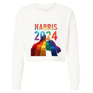 Harris 2024 Pride Cropped Pullover Crew