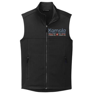 Harris 2024 Retro Grunge Stripes Vintage Kamala Harris 2024 Collective Smooth Fleece Vest