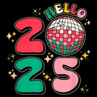 Hello 2025 Retro Merry Christmas And Happy New Year Mousepad