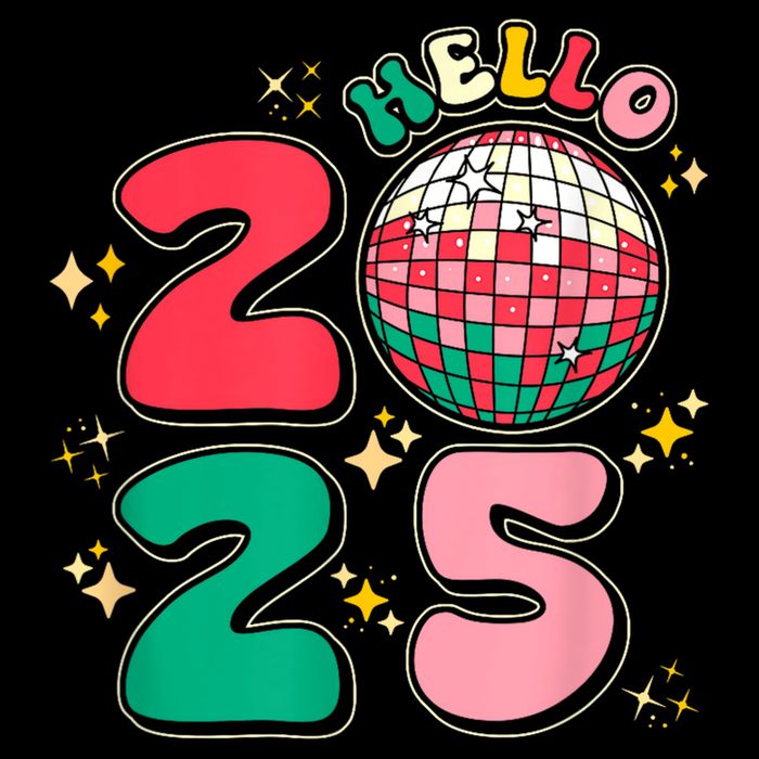 Hello 2025 Retro Merry Christmas And Happy New Year Mousepad