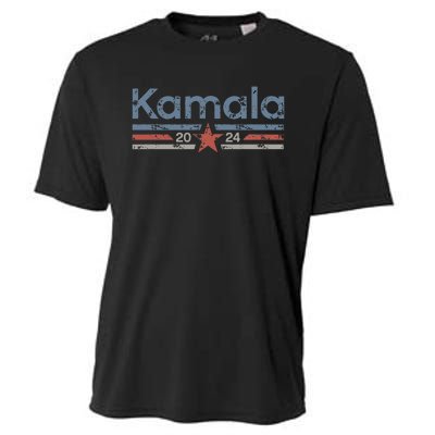 Harris 2024 Retro Grunge Stripes Vintage Kamala Harris 2024 Cooling Performance Crew T-Shirt