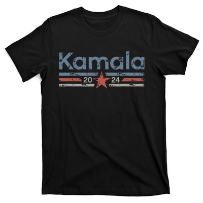 Harris 2024 Retro Grunge Stripes Vintage Kamala Harris 2024 T-Shirt